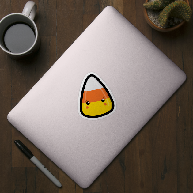 Cute Kawaii Candy Corn by valentinahramov